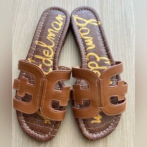 Sam Edelman Tan Slide Sandals